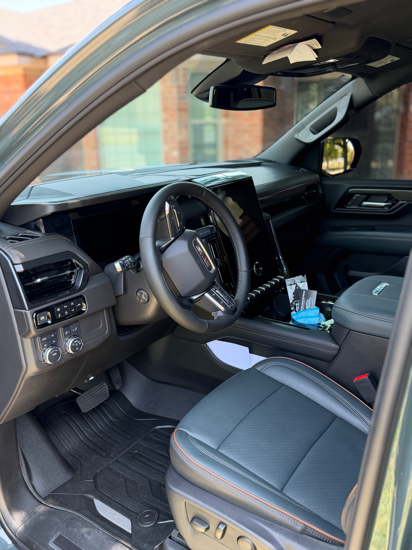 Pristine detailed car interior